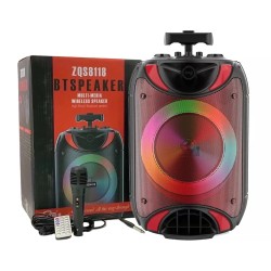 Sing-e Portable Wireless Speaker ZQS8118 with Mic and Remote Control Red Sing-e Portable Wireless Speaker ZQS8118 with Mic and Remote Control Red